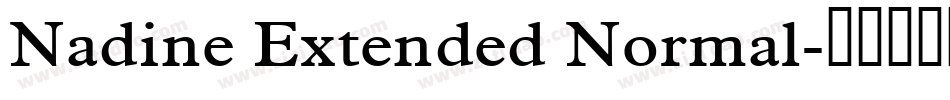 Nadine Extended Normal字体转换